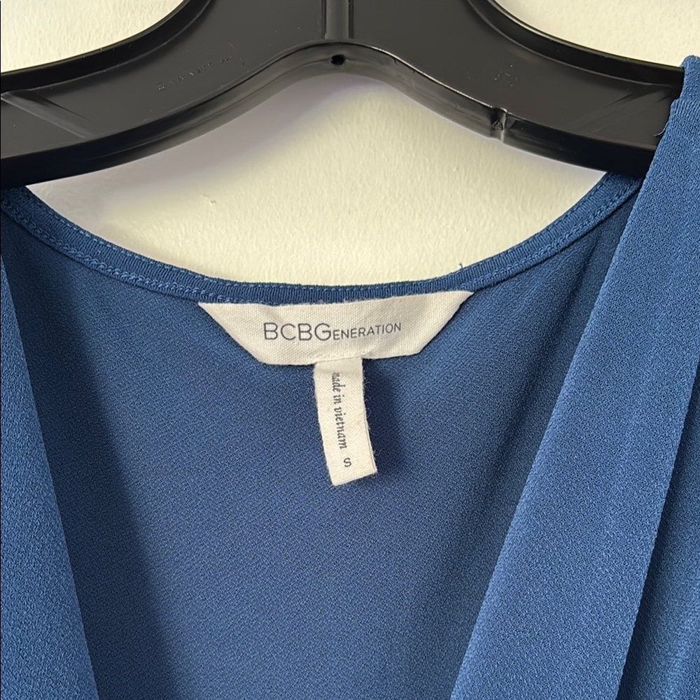 Bcbgeneration Deep Blue Wrap Mini Dress - image 2